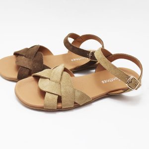 Sandalias barefoot mujer trenzado