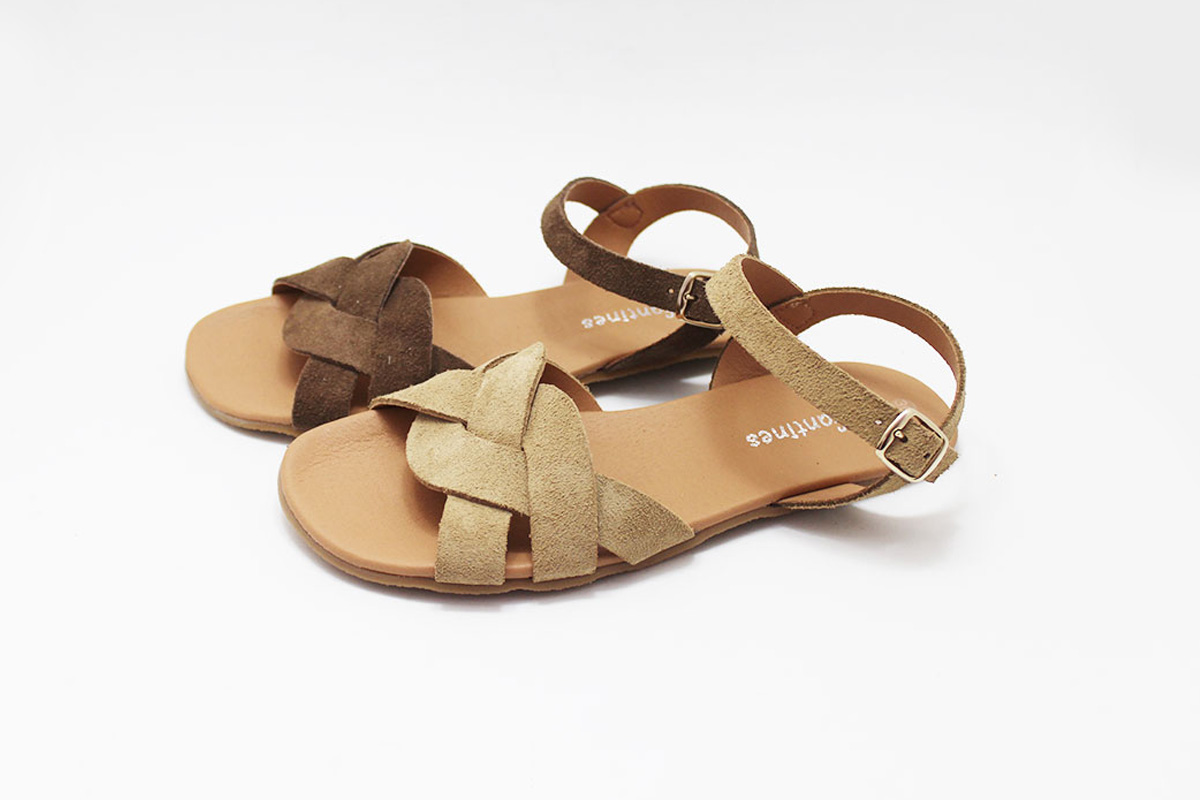 Sandalias barefoot mujer trenzado - Imagen 2