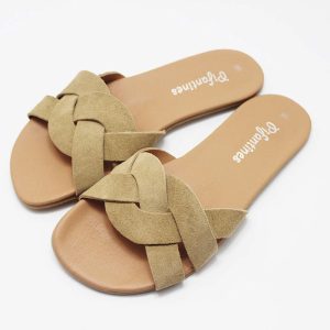 Sandalias barefoot mujer trenzado sin talon