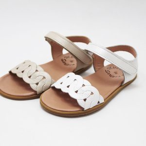 Sandalias barefoot niña diseño circulo