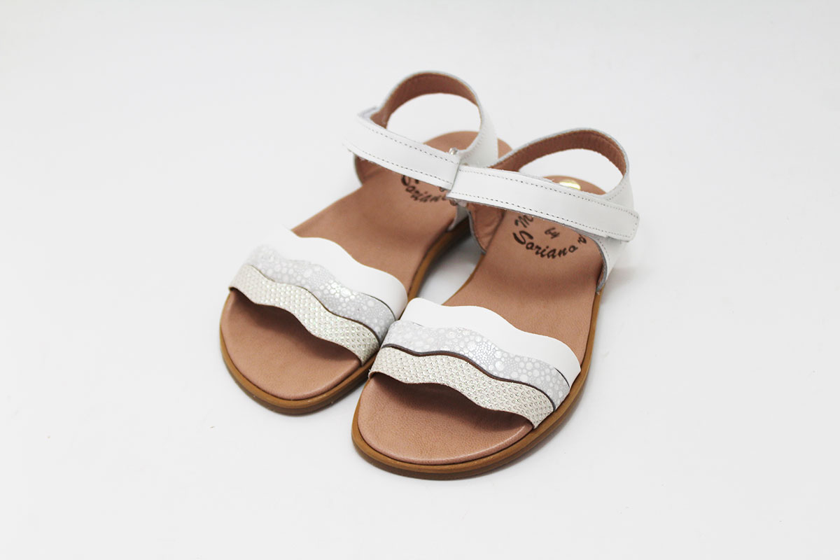 Sandalias barefoot niña tiras onduladas - Imagen 4