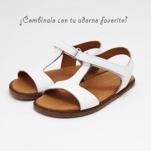 Sandalias Blanditos by Crios blanco niña modelo BARI
