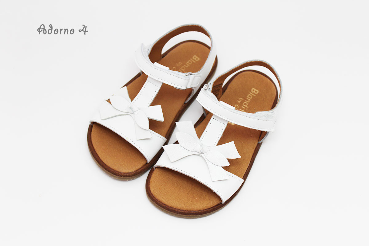 Sandalias Blanditos by Crios blanco niña modelo BARI - Imagen 7