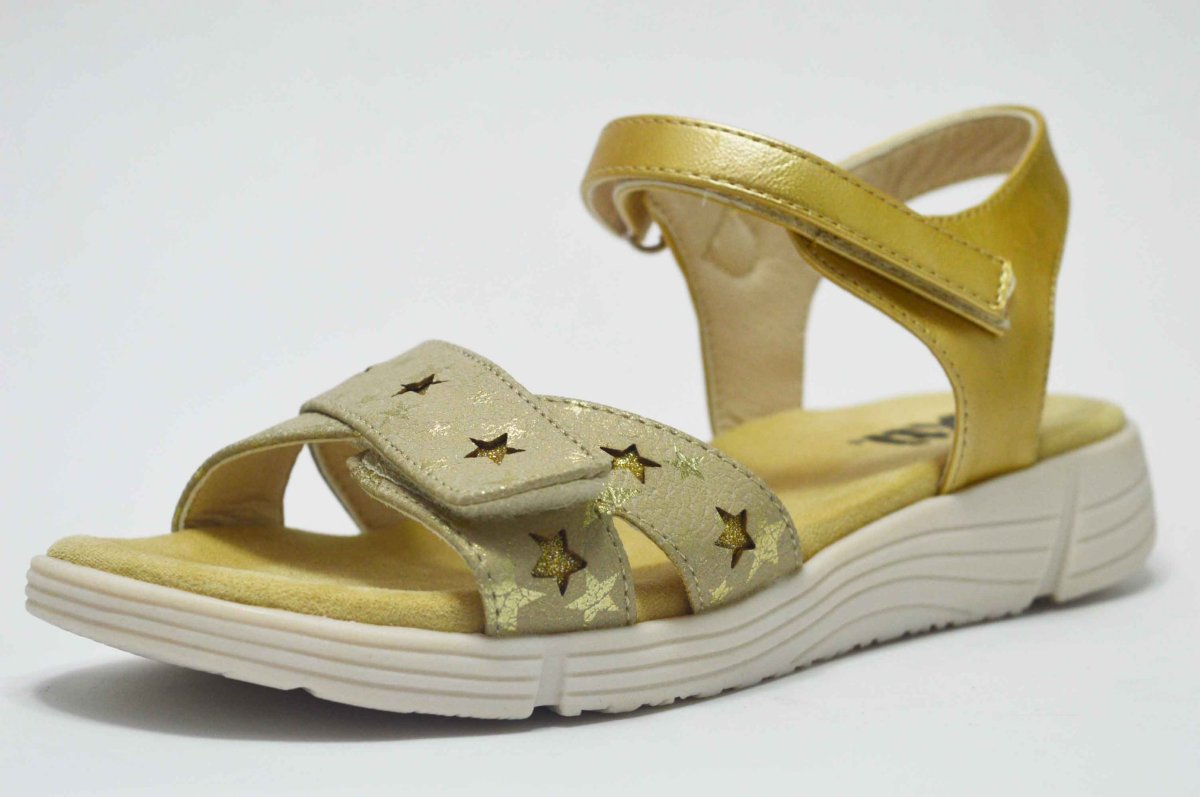 Sandalias metalizadas cierre ajustable pala niña - Imagen 6