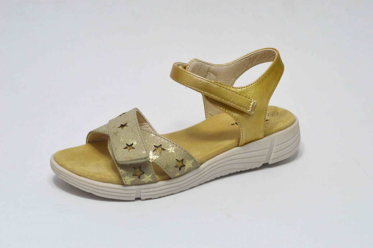 Sandalias metalizadas cierre ajustable pala niña - Imagen 7