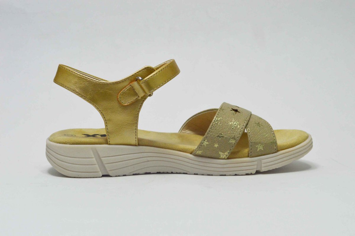 Sandalias metalizadas cierre ajustable pala niña - Imagen 4