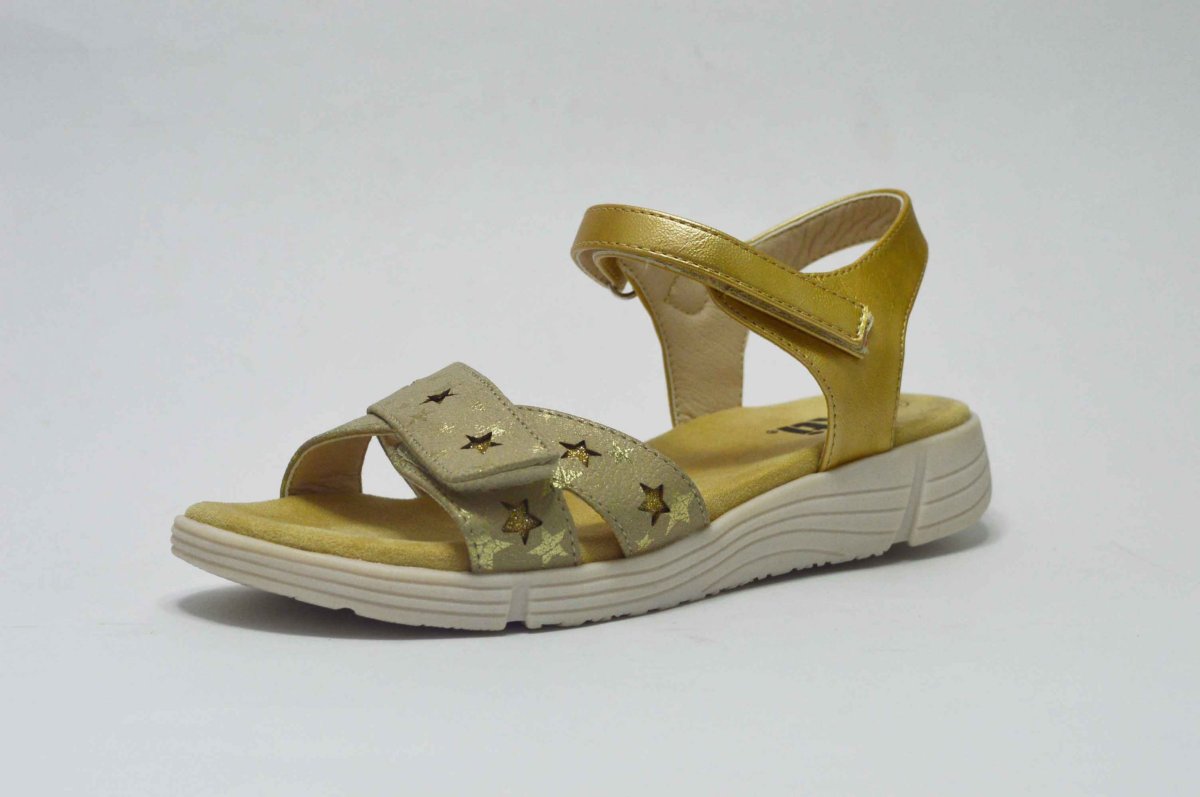 Sandalias metalizadas cierre ajustable pala niña - Imagen 5