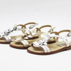 Sandalias niña flor