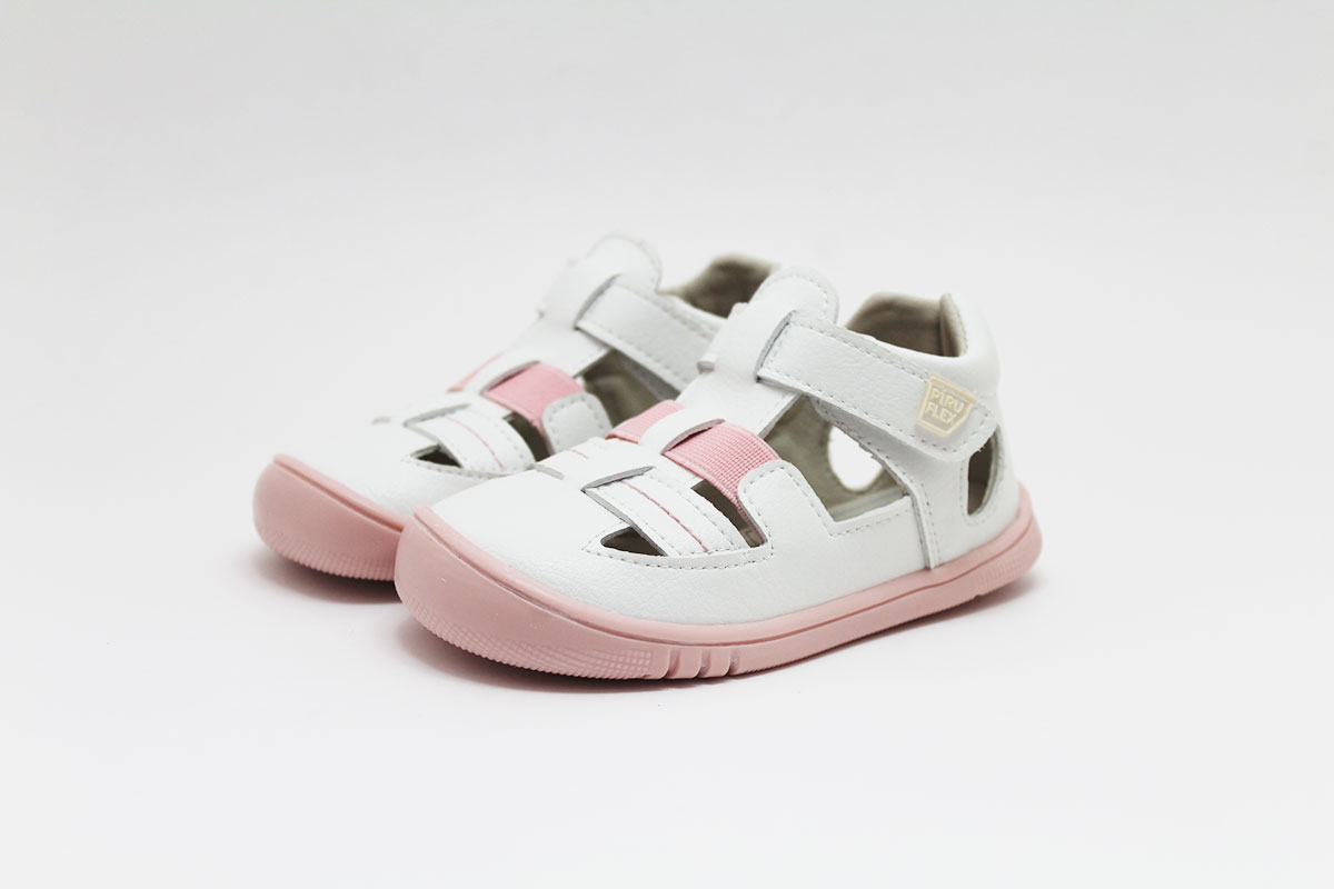 Sandalias Piruflex microfibra elástico y suela color niño