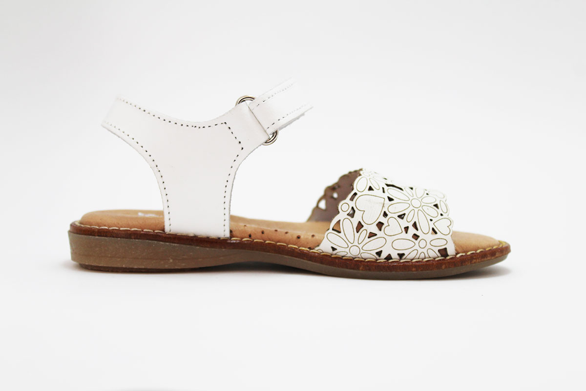 Sandalias niña bordado flores - Imagen 5