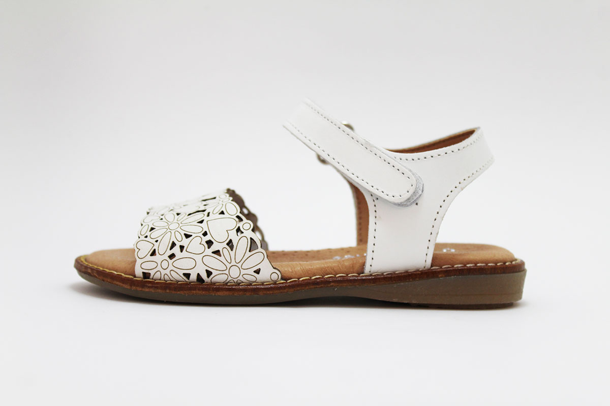 Sandalias niña bordado flores - Imagen 4