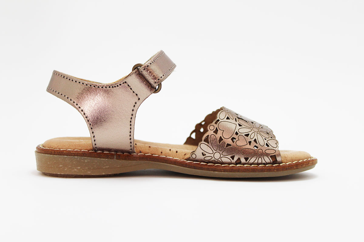 Sandalias niña bordado flores - Imagen 8