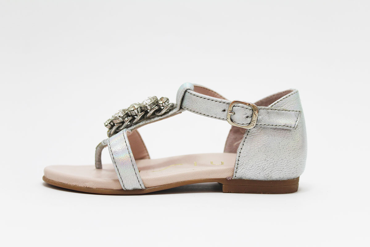 Sandalias talón cerrado pedrería niña - Imagen 5