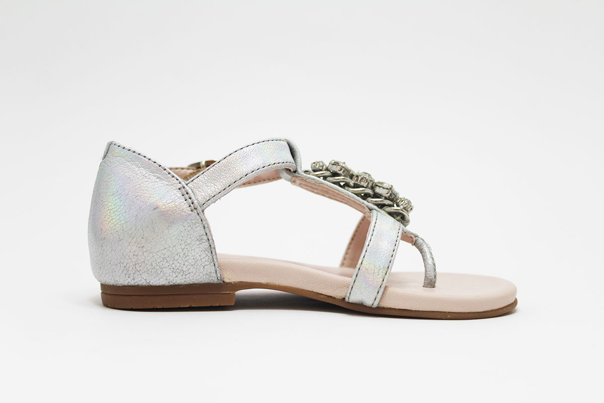 Sandalias talón cerrado pedrería niña - Imagen 6