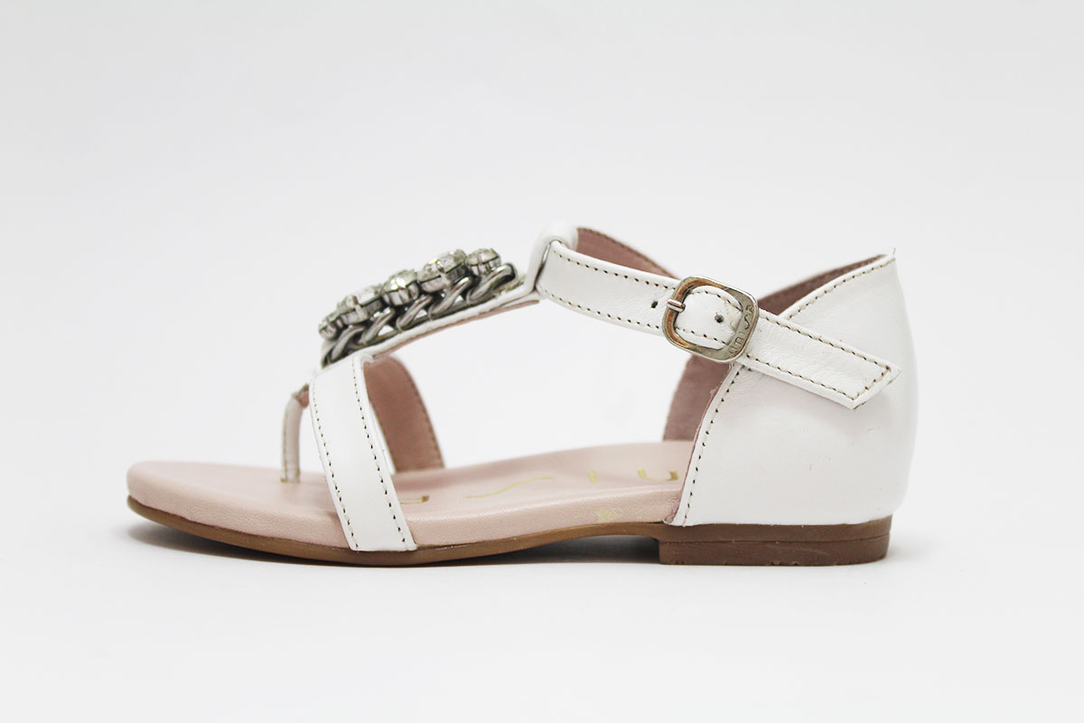 Sandalias talón cerrado pedrería niña - Imagen 7