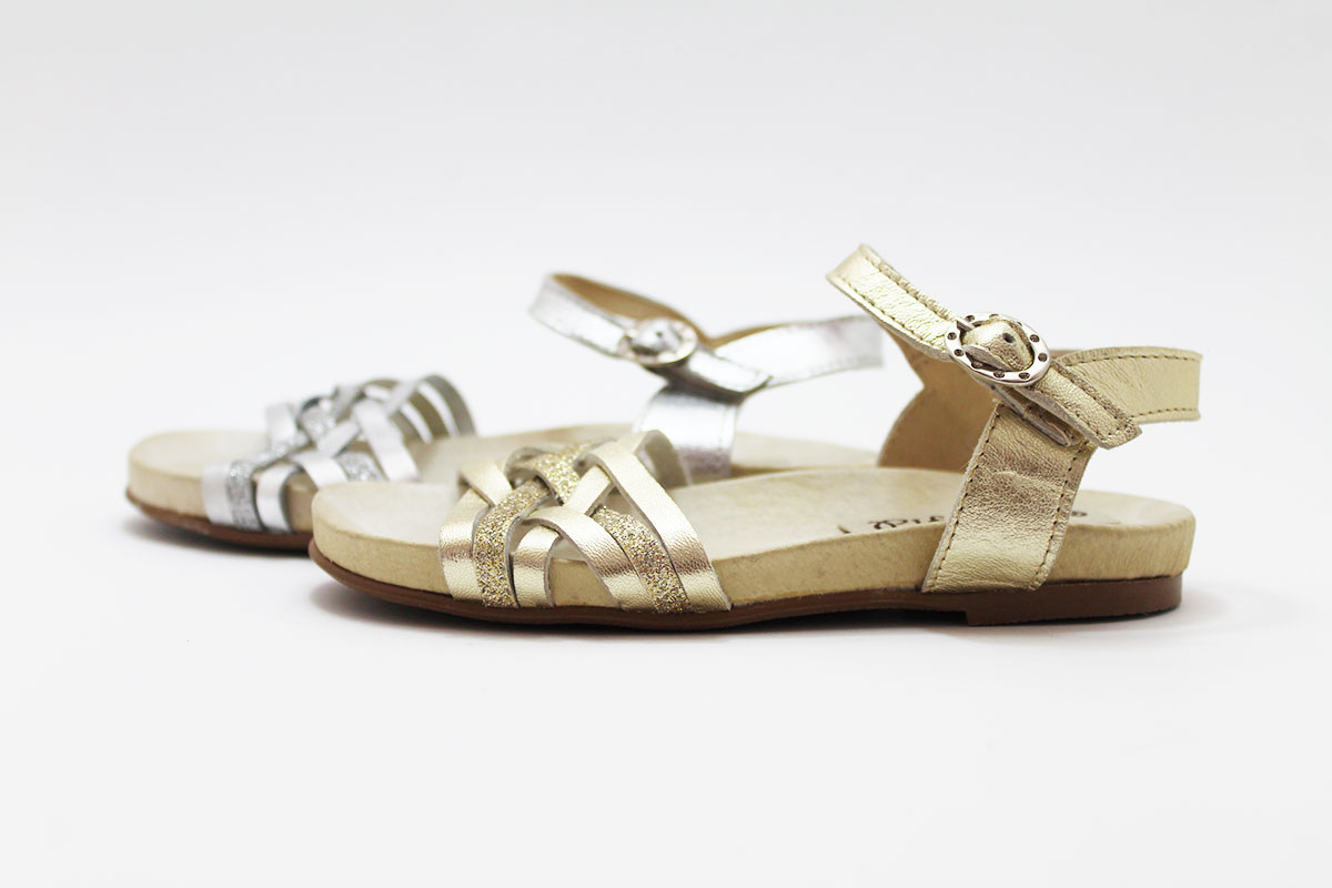 Sandalias glitter tiras finas niña - Imagen 4