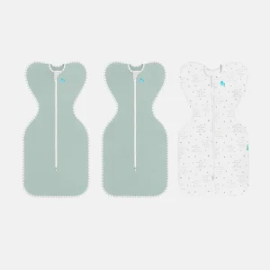 Swaddle Up Starter Set | 1,0 TOG | Blanco Nubes Conejitos | Blanco Soñador | Jaspeado Natural