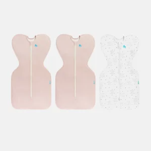 Swaddle Up Starter Set | 1,0 TOG | Blanco Nubes Conejitos | Blanco Soñador | Jaspeado Natural