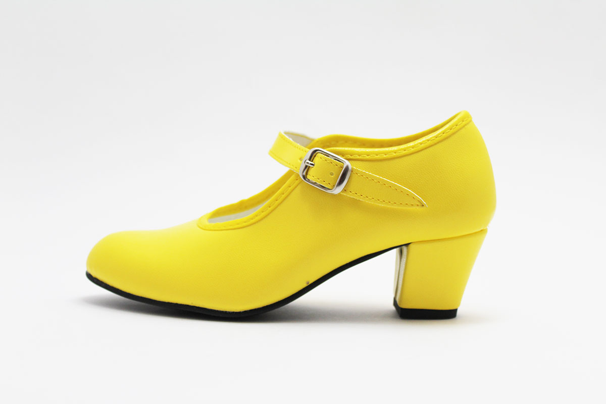 Tacon flamenca amarillo niña - Imagen 6