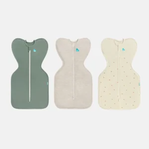 Swaddle Up Starter Set | 1,0 TOG | Blanco Nubes Conejitos | Blanco Soñador | Jaspeado Natural