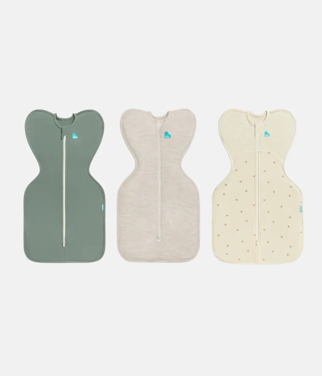 Swaddle Up Starter Set | 1,0 TOG | Blanco Nubes Conejitos | Blanco Soñador | Jaspeado Natural