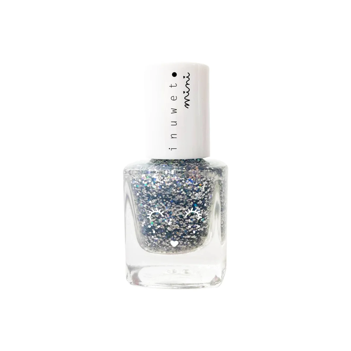 Esmalte de Uñas Purpurina Plateada Olor Vainilla- INUWET