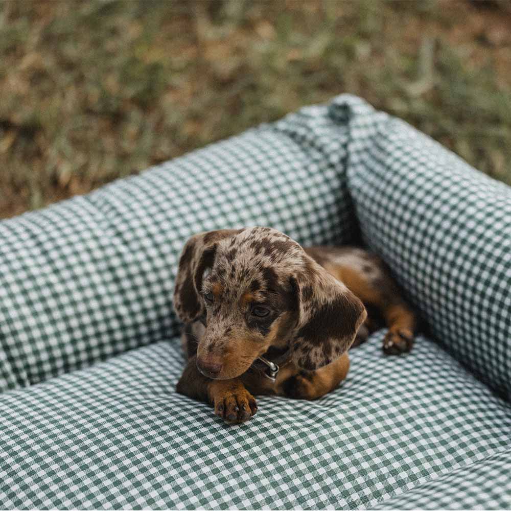 Cama para perros Impermeable Vichy Verde - Imagen 6