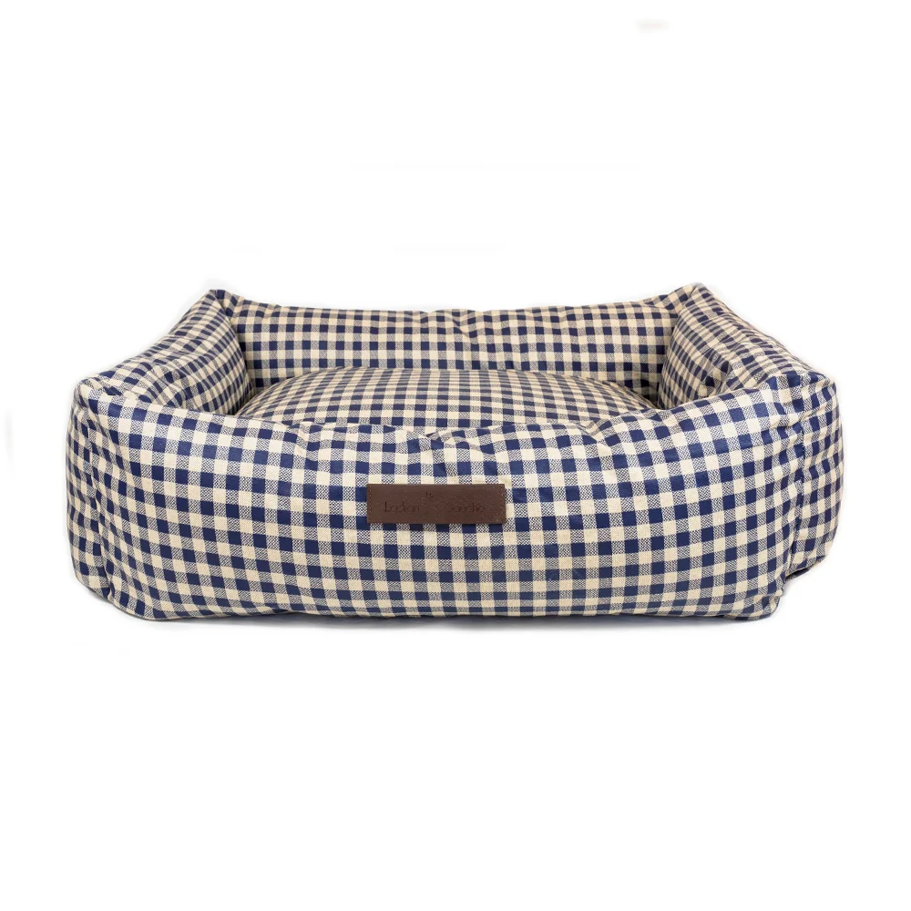 Cama para perros Impermeable Vichy Azul