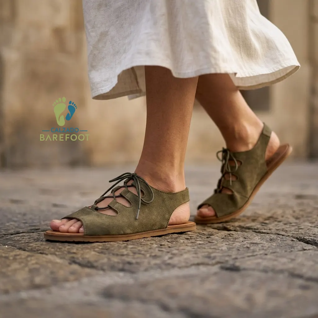 Vivant Sandalias Ebano Kaki - Imagen 3
