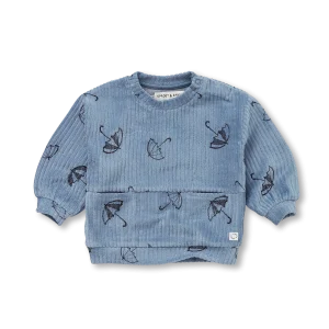 Sudadera velvet estampado paraguas- SPROET & SPROUT