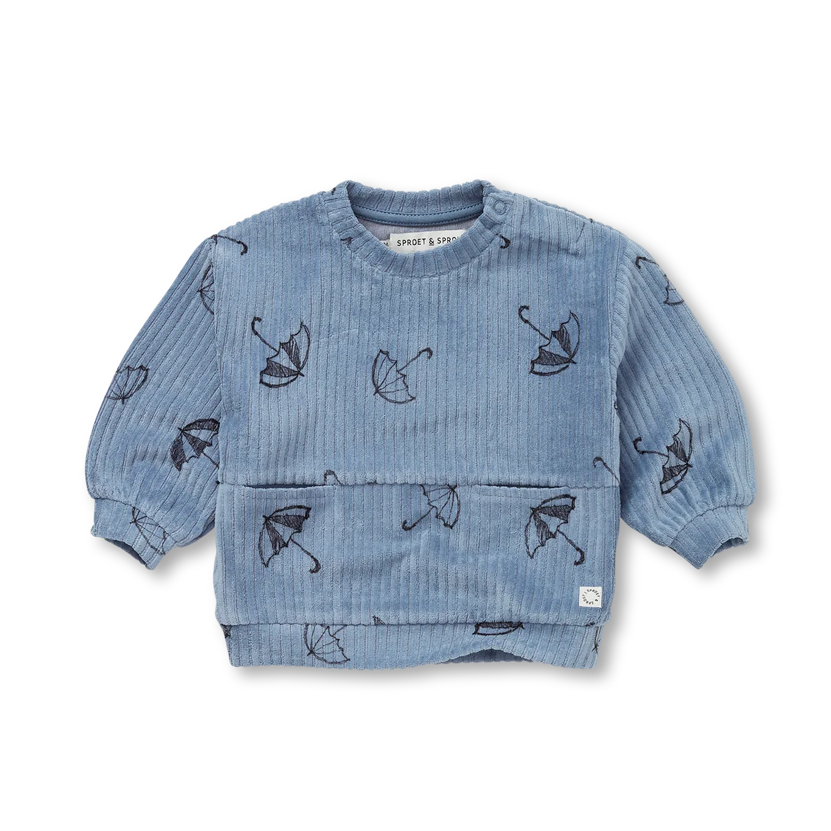 Sudadera velvet estampado paraguas- SPROET & SPROUT - Imagen 2