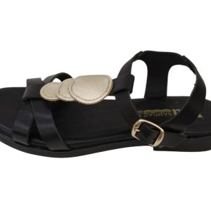 Sandalias de trekking de piel – Modelo Explorer 260222 (Negro)