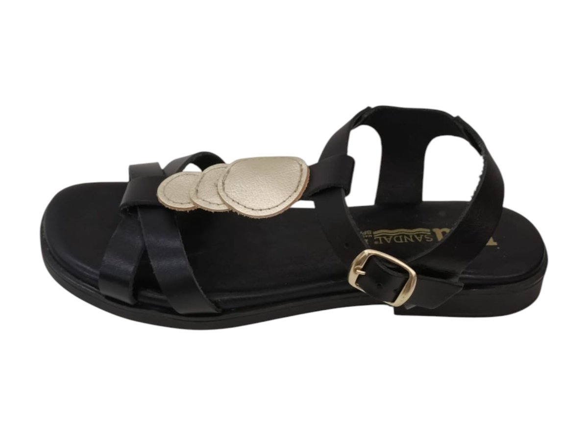 Sandalias de trekking de piel – Modelo Explorer 260222 (Negro)