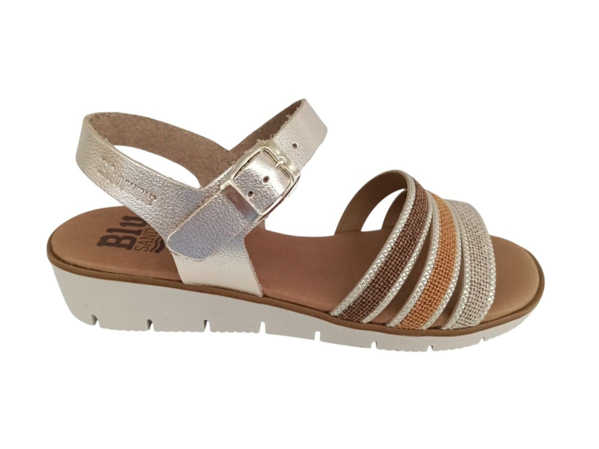 Zapatos de salón destalonados metalizados – Modelo Gala 25027 (Platino)