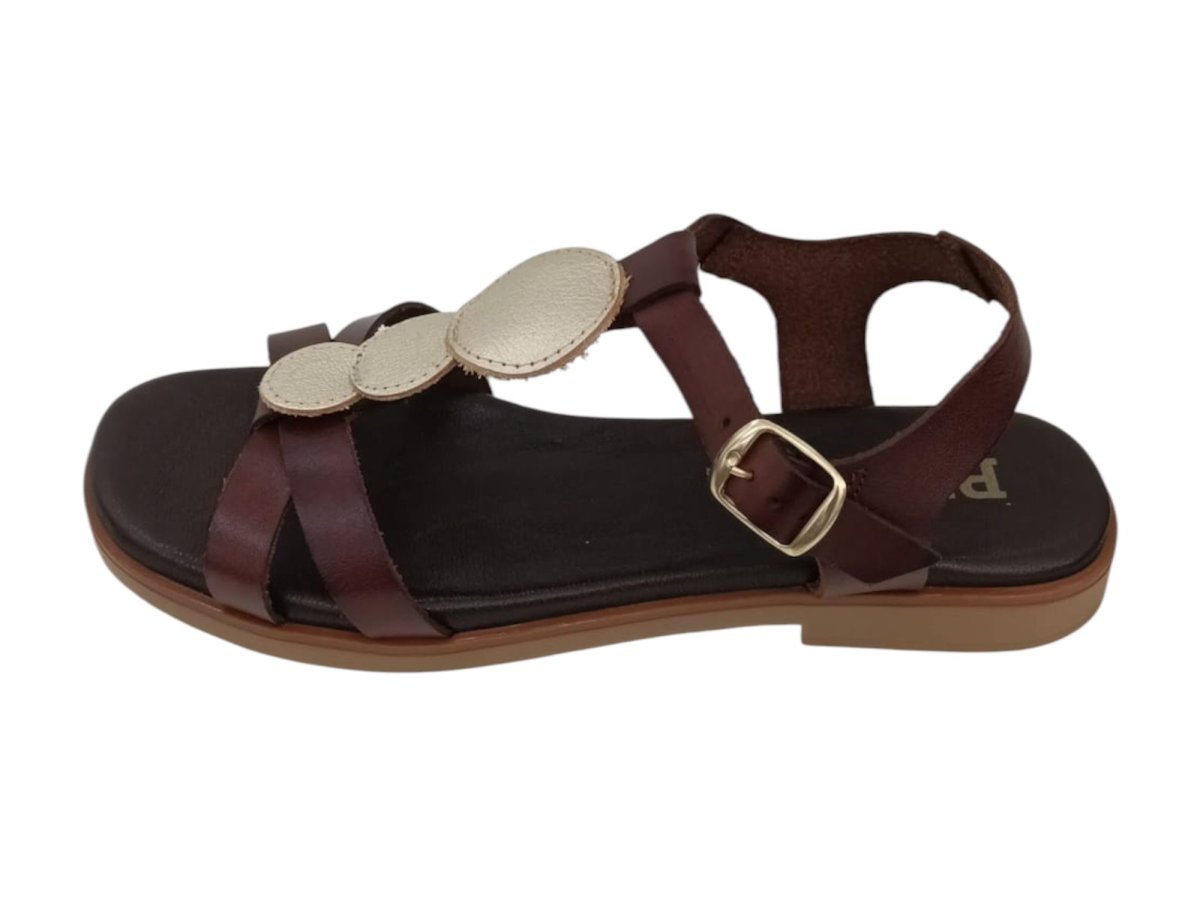 Sandalias cerradas de piel – Modelo Trekking 260222 (Marrón) - Imagen 2