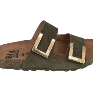 Sandalias bio de serraje – Modelo Premium 807 (Kaki)