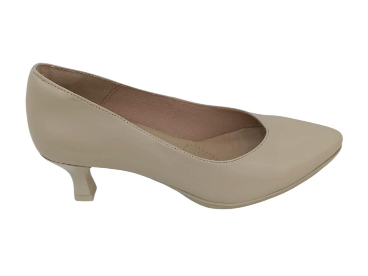 Zapatos de salón cómodos beige – Modelo Classic Mar17