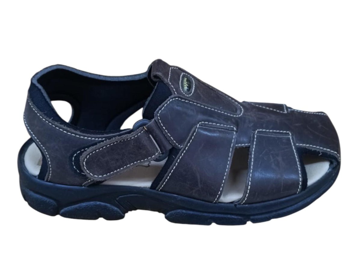 Sandalias de trekking de cuero marrón – Modelo Sport 7003 - Imagen 2