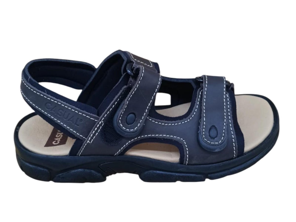 Sandalias deportivas de cuero marrón – Modelo Casual 7001