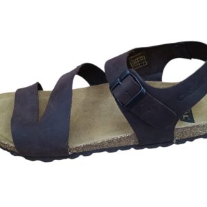 Sandalias de cuero bio moka – Modelo Confort 72601