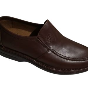 Mocasines de piel con elásticos para hombre – Modelo 6076 (Coñac)