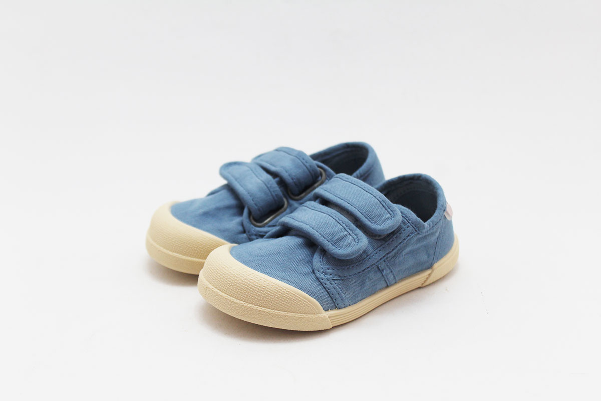 Zapatilla barefoot lona Igor azul jeans - Imagen 2