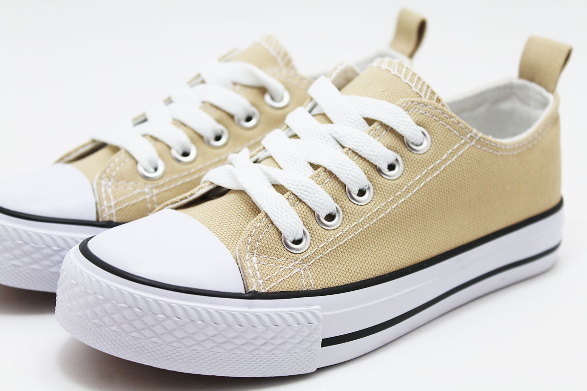 Zapatillas camel con cordones y puntera - Imagen 6