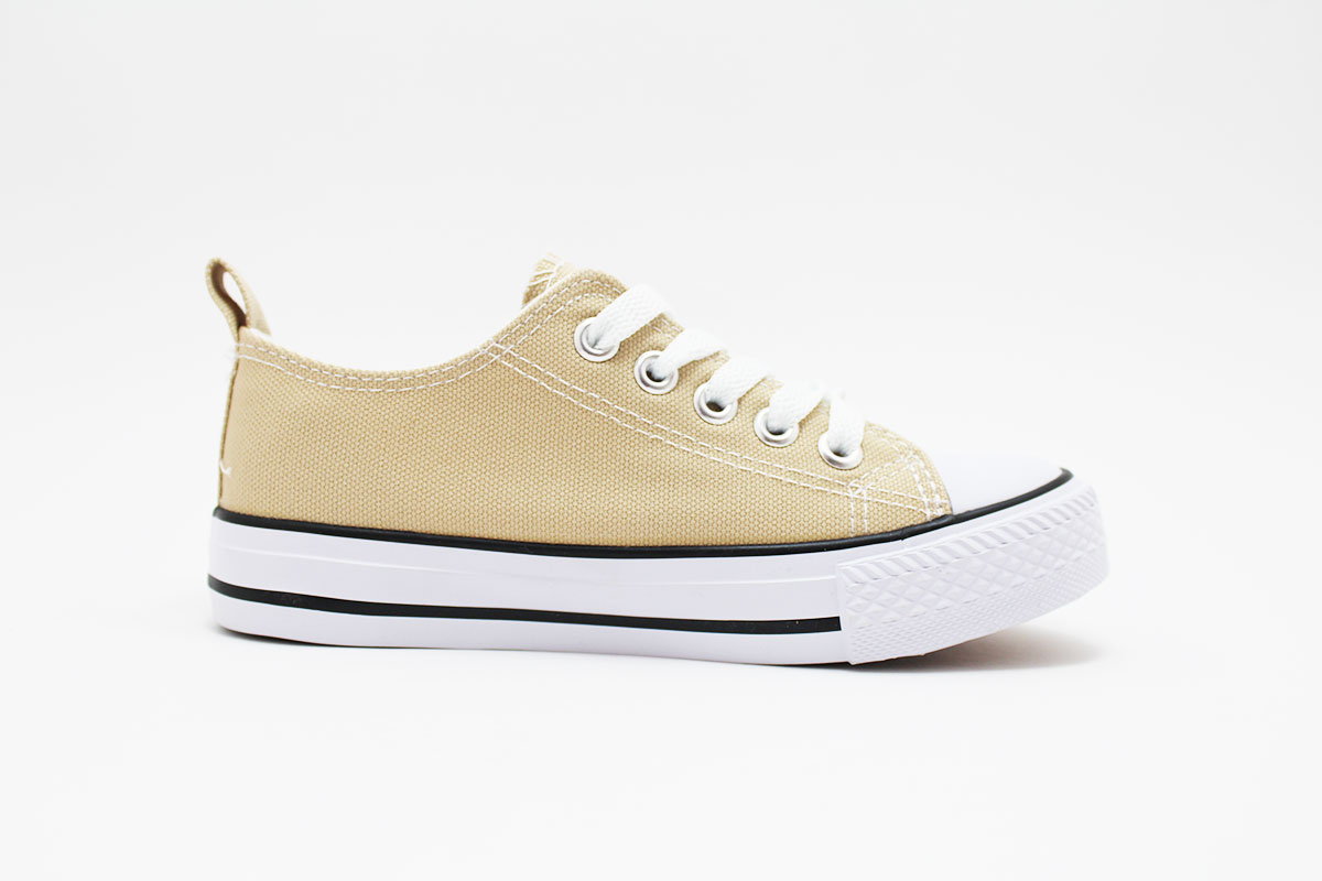 Zapatillas camel con cordones y puntera - Imagen 4