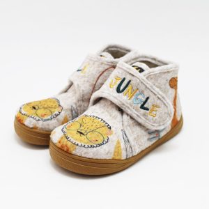 Zapatillas casa barefoot gris niño Zapyflex