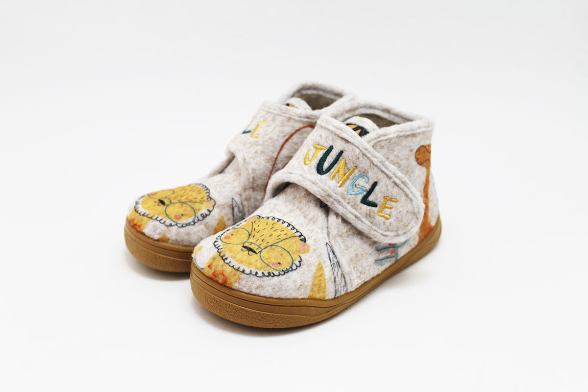 Zapatillas casa barefoot gris niño Zapyflex - Imagen 3