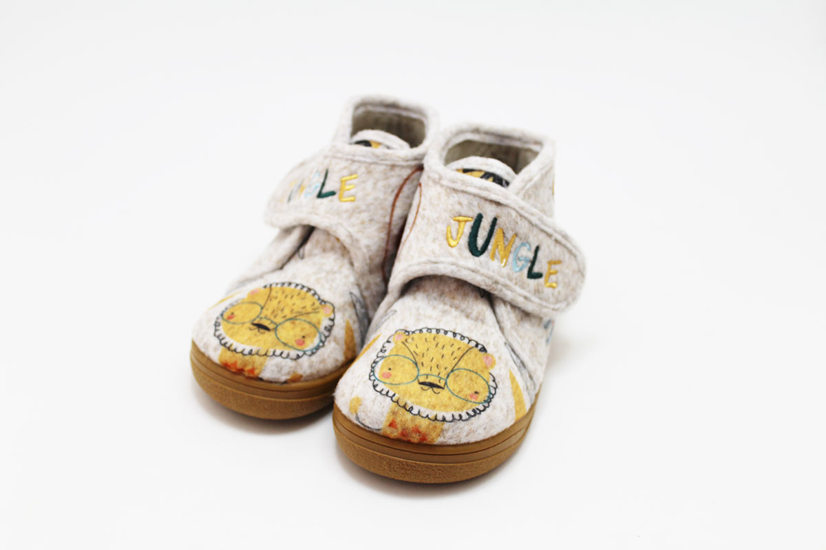 Zapatillas casa barefoot gris niño Zapyflex - Imagen 4