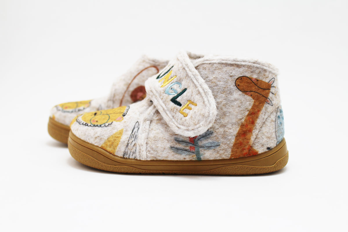 Zapatillas casa barefoot gris niño Zapyflex - Imagen 5