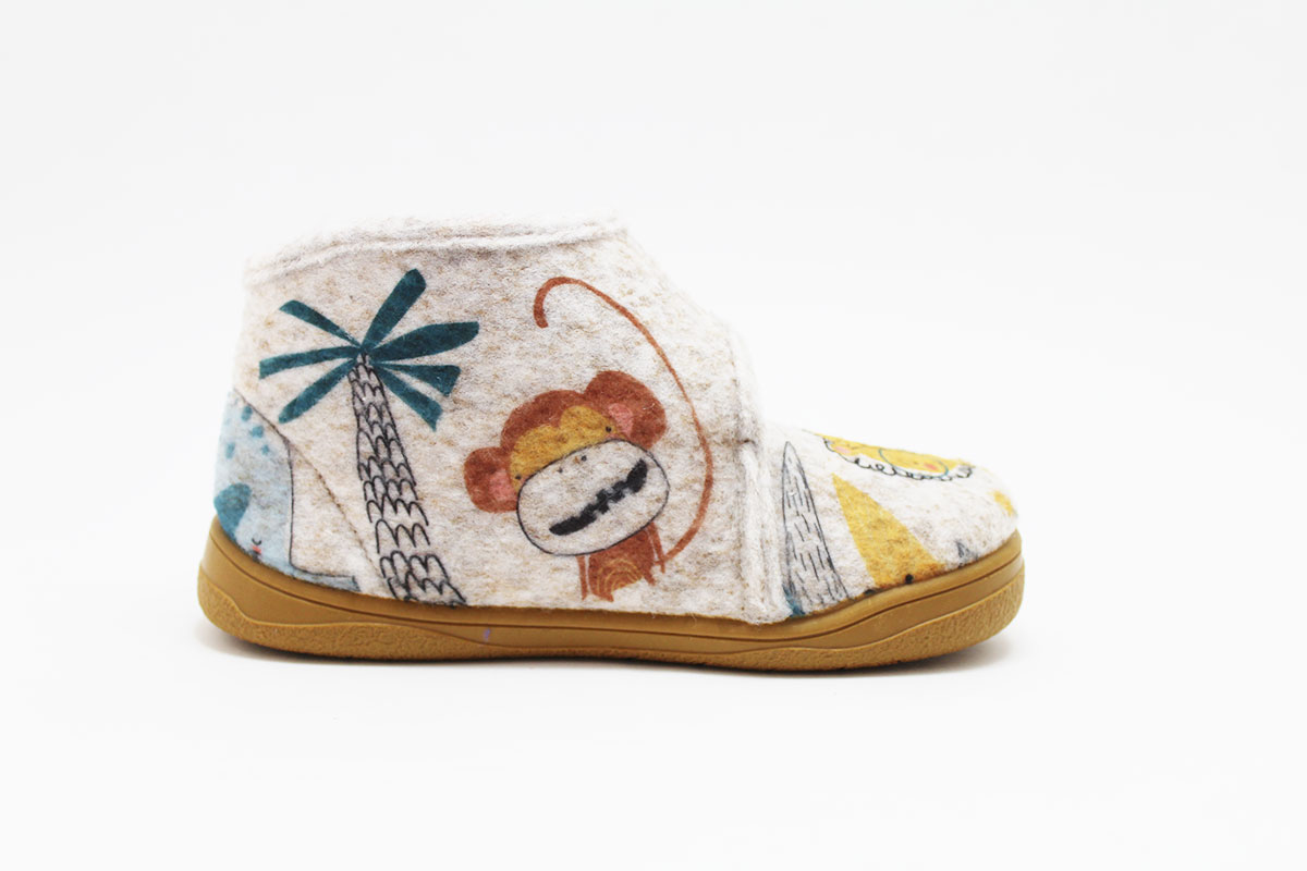 Zapatillas casa barefoot gris niño Zapyflex - Imagen 7