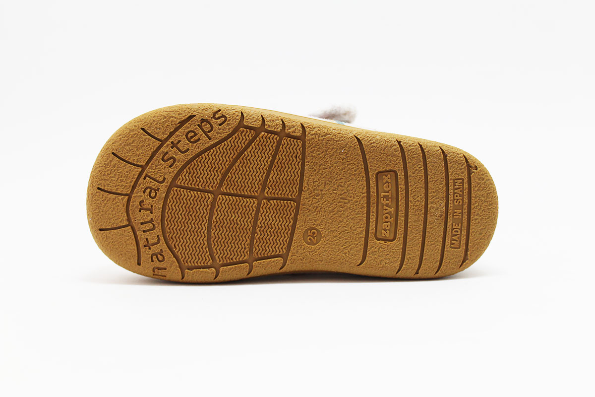 Zapatillas casa barefoot gris niño Zapyflex - Imagen 9
